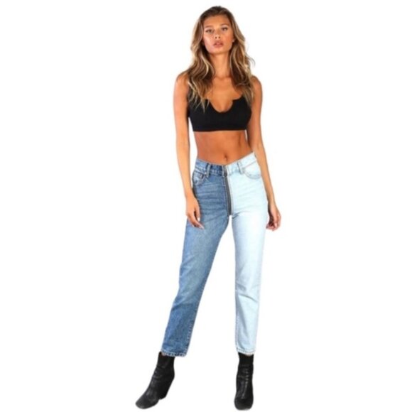 REVICE Denim- YING YANG wrap around ZIPPER Jeans 27 - Picture 2 of 9